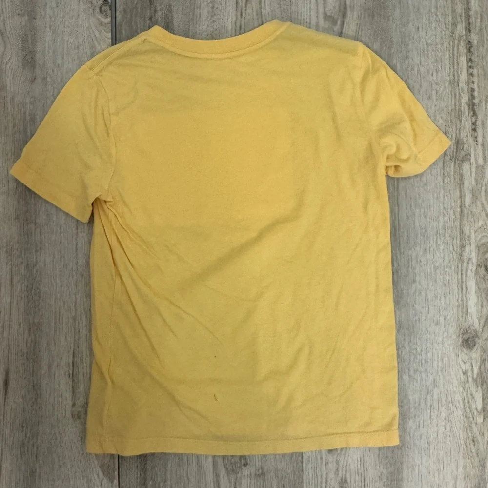 Old Navy Yellow Short Sleeve Tee with Tropical Graphic